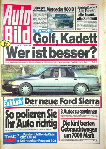 Auto Bild 12/1986 Auto Bild 12/1986